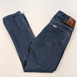 Topo Design Blue Jeans Button Fly Slim Straight Mens 32